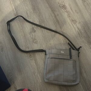 Stylish Black and Gray Men's Crossbody Bag